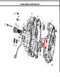 CANASTILLA HK21-28-10 SE. AK125SL ORIGINAL - Mundimotos