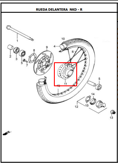 CAMPANA FR 125SL/NKDR ORIGINAL - Mundimotos