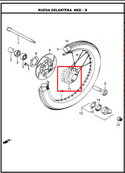 CAMPANA FR 125SL/NKDR ORIGINAL - Mundimotos