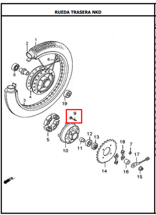 TORNILLO SPROCKET (4) EVO R3/NE ORIGINAL - Mundimotos