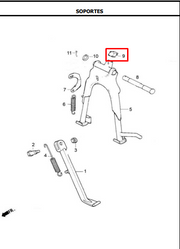 CAUCHO GATO CENTRAL NKD/SL ORIGINAL - Mundimotos
