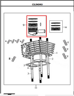 Cargar imagen en el visor de galería, Kit Piston Standard Akt Ak200Sm Original - Genuine parts - Mundimotos