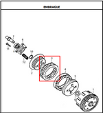 Cargar imagen en el visor de galería, DISCO CLUTCH SET(5)AK125(6)CR5 ORIGINAL - Mundimotos
