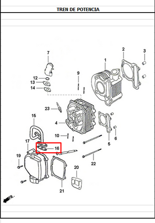 EMPAQU CONECTOR DYNAMIC 125SC##### ORIGINAL - Mundimotos