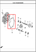 EMPAQUE TRANM DYNM/JET4 ORIGINAL - Mundimotos