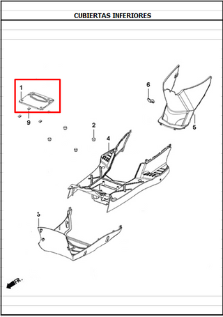 Tapa Bateria Dynamic Original - Genuine parts - Mundimotos