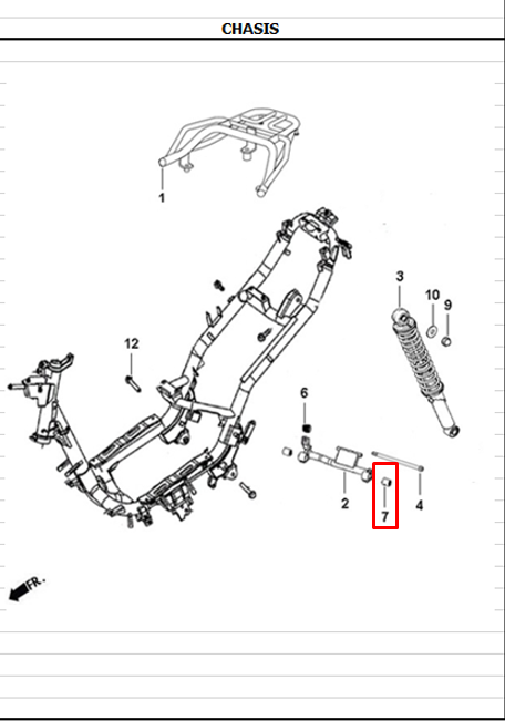 BUJE 10X30X30X35 MOTOR DYNM ORIGINAL - Mundimotos