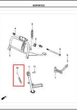 Cargar imagen en el visor de galería, RESORTE GATO LATERAL DYNAMIC ORIGINAL - Mundimotos
