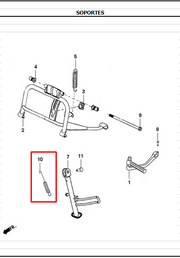 RESORTE GATO LATERAL DYNAMIC ORIGINAL - Mundimotos