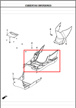 Piso Akt Dynamic125 Original - Genuine parts - Mundimotos
