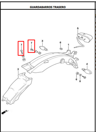 TORNILLO 06X25 (2) TT250 ORIGINAL - Mundimotos