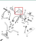 Load image into Gallery viewer, Espejo derecho Akt Evo125 10Mm original - genuine parts - Mundimotos