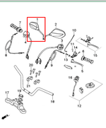 Cargar imagen en el visor de galería, Espejo izquierdo/Rd Akt Evo125 10Mm original - genuine parts - Mundimotos