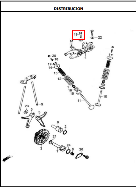 TORNILLO CULATA (3) NKD/SLR/EVO ORIGINAL - Mundimotos
