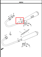 Mofle Akt Ak125 Original - Genuine parts
