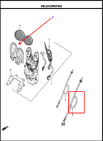 Load image into Gallery viewer, CABLE VELOCIMETRO AK125 ORIGINAL - Mundimotos