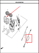 CABLE VELOCIMETRO AK125 ORIGINAL - Mundimotos