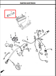 CORREA BATERIA NKD/125S/NE ORIGINAL - Mundimotos