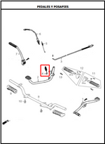 Cargar imagen en el visor de galería, RESORTE PEDAL FRENO AK125S-SL-NKD ORIGINAL - Mundimotos