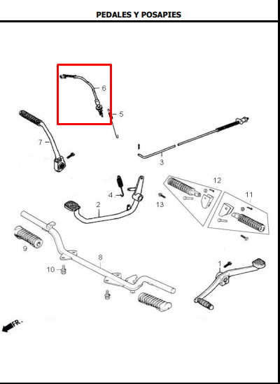 SWITCH STOP RR AK125 ORIGINAL - Mundimotos