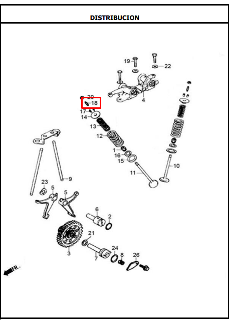 TORNILLO BALANCIN NKD/SL/TT/EVO ORIGINAL - Mundimotos