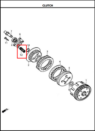 RESORTE (4) CLUTCH 125S/SL/EVO/TT ORIGINAL - Mundimotos