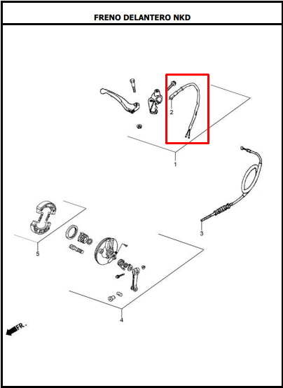 SWITCH STOP FR AK125 ORIGINAL - Mundimotos