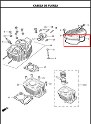 ORING TAPA CULATA AK125 ORIGINAL - Mundimotos