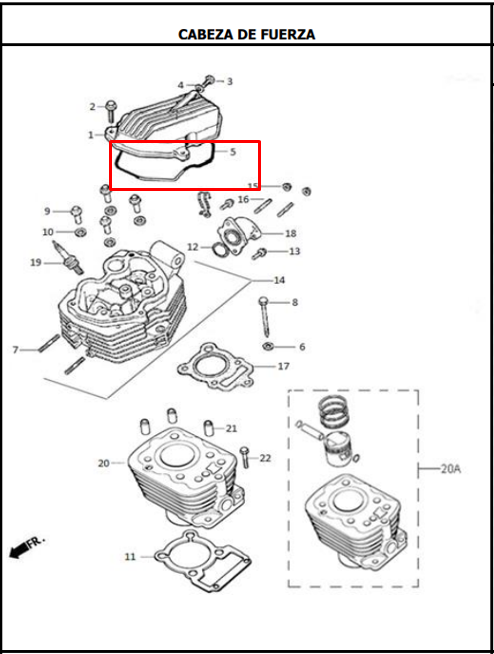 ORING TAPA CULATA AK125 ORIGINAL - Mundimotos