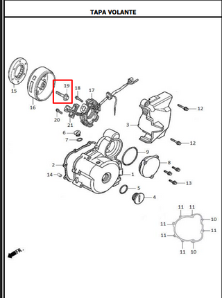 TORNILLO VOLANTE AK125 ORIGINAL - Mundimotos