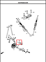 Load image into Gallery viewer, PASADOR BALANCIN INF. AK125 ORIGINAL - Mundimotos