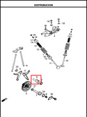 PASADOR BALANCIN INF. AK125 ORIGINAL - Mundimotos