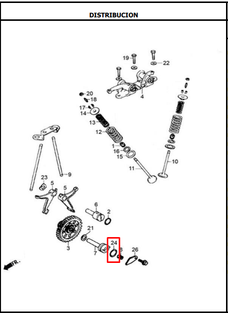 ORING 20X2.5 ARBOL 125S/TT/TTR ORIGINAL - Mundimotos