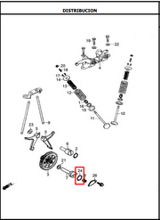 ORING 20X2.5 ARBOL 125S/TT/TTR ORIGINAL - Mundimotos
