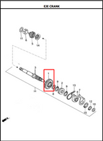Cargar imagen en el visor de galería, PINON EJE CRANK 29T 125S/NKD/TT/3W ORIGINAL - Mundimotos