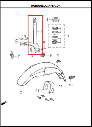 ESPIGA AK125 ORIGINAL - Mundimotos