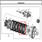 Cargar imagen en el visor de galería, DISCO SEPARADOR (6) 180XM/200XM ORIGINAL - Mundimotos