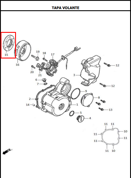 CLUTCH ARRANQUE AK125/EVO125-150 ORIGINAL - Mundimotos