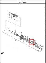 Cargar imagen en el visor de galería, PIN EJE CRANK NKD/SL/NE/TT ORIGINAL - Mundimotos