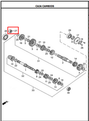 CANASTILLA HK15-23-12 AK125 ORIGINAL - Mundimotos