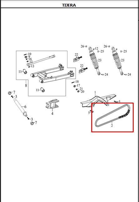 KIT ARRASTRE 14/40 EVOR3-125/150 ORIGINAL - Mundimotos