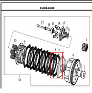 DISCO CLUTCH SET X 6 CR5 ORIGINAL - Mundimotos