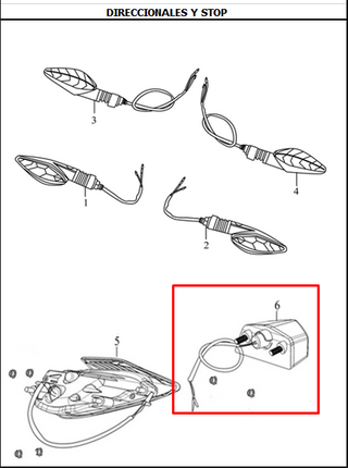 LUZ PLACA CR4 ORIGINAL - Mundimotos