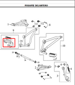 Cargar imagen en el visor de galería, POSAPIE FR/LH CTO CR4 ORIGINAL - Mundimotos