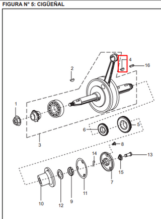 CUNA CIGUENAL RH BOXER/PLA CUADRAD ORIGINAL - Mundimotos