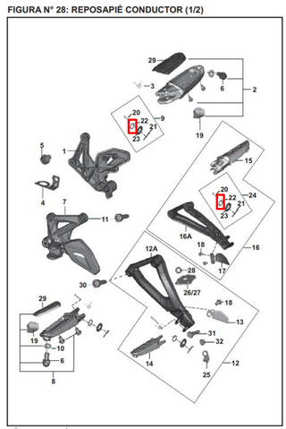 ORING (2) LLAVE GAS BM100/150/DIS ORIGINAL - Mundimotos