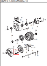 Cargar imagen en el visor de galería, EJE LEVA FRENO RR PULSAR/KB125 ORIGINAL - Mundimotos