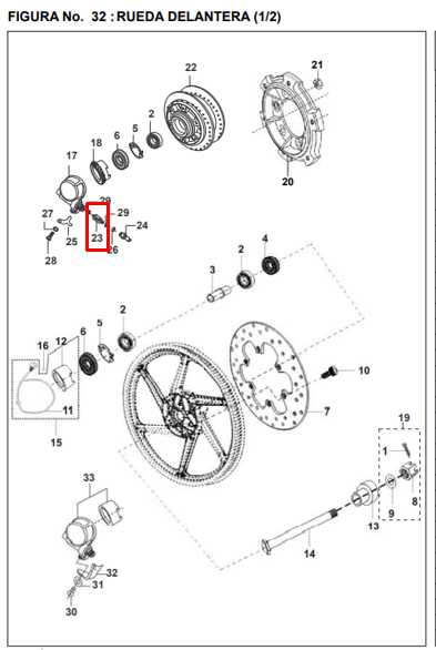 SINFIN Velocimetro KTZ/KB125/B ORIGINAL - Mundimotos