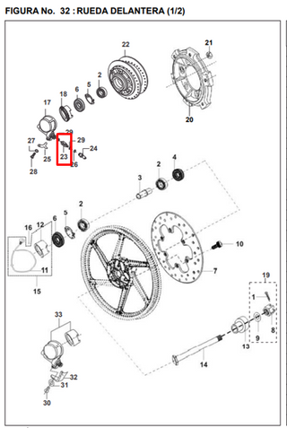 SINFIN Velocimetro KTZ/KB125/B ORIGINAL - Mundimotos