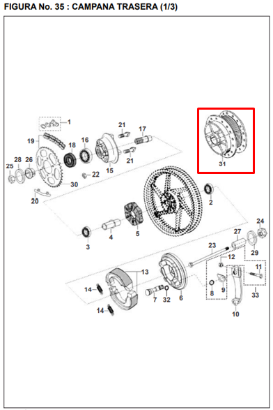 CAMPANA RR PULSAR/WIND/Boxer bm ORIGINAL - Mundimotos